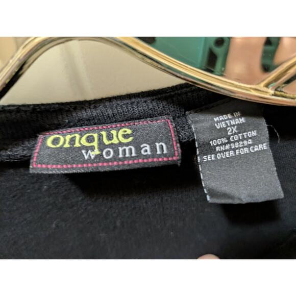 Vintage Onque Casuals Ugly Christmas Sweater Cardigan Holiday Festive Size 2X - Picture 8 of 10